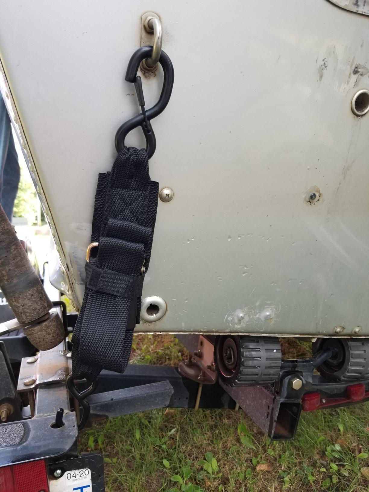 WavesRx Stainless Steel Boat Trailer Transom Tie Down Straps - 2
