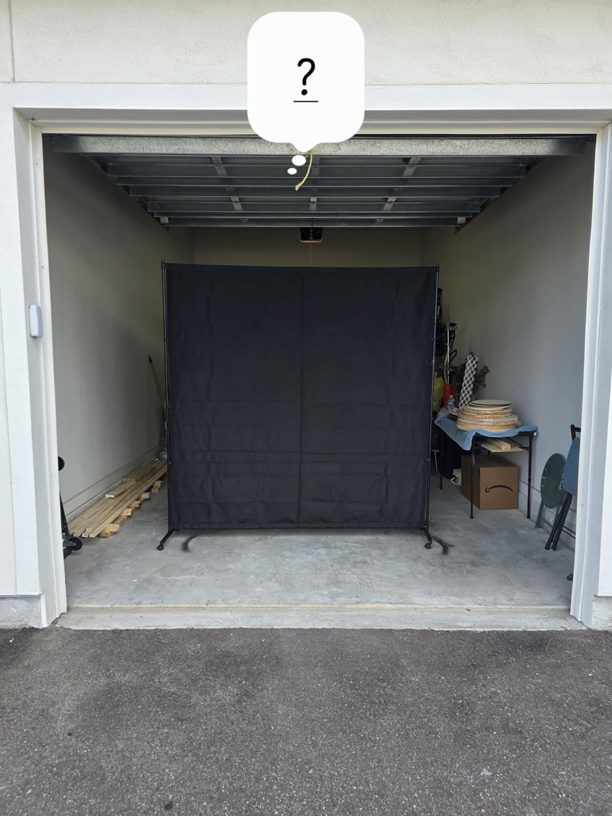 6*6FT Single Panel Room Divider/ Privacy Screen with Caster Wheels & Brakes | Black,72 X 72 Inch Large Panel,Freestanding Divider,Stylish and Versatile Partition for Home,Office,School and Restauran customer photo 2