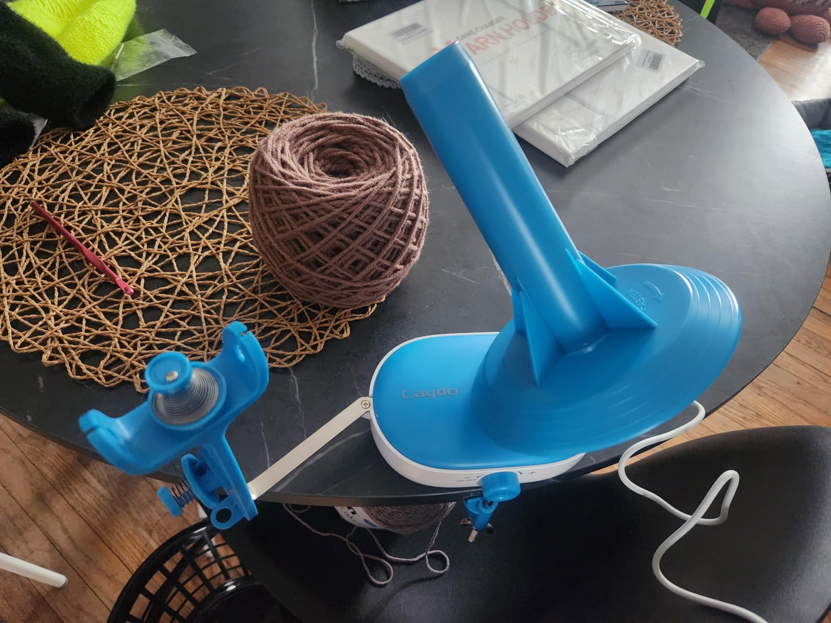 Caydo A1 Max Electric Yarn Winder, 10oz Large Capacity Auto Yarn Spinner customer photo 1