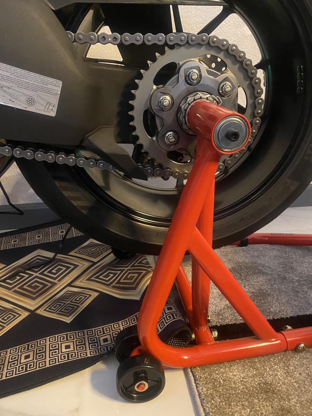 Motorcycle Rear Service Stands PIN1.6