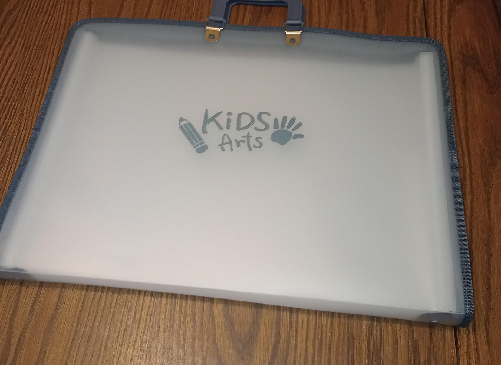 11x17 Kids Art Portfolio - Accordian File Organizer with 13 Pockets, Art Portfolio for Kids with Handle and Zipper Closure - Oxford Cloth, Frosted Translucent Artwork Folder for Children - 1 Pack customer photo 1