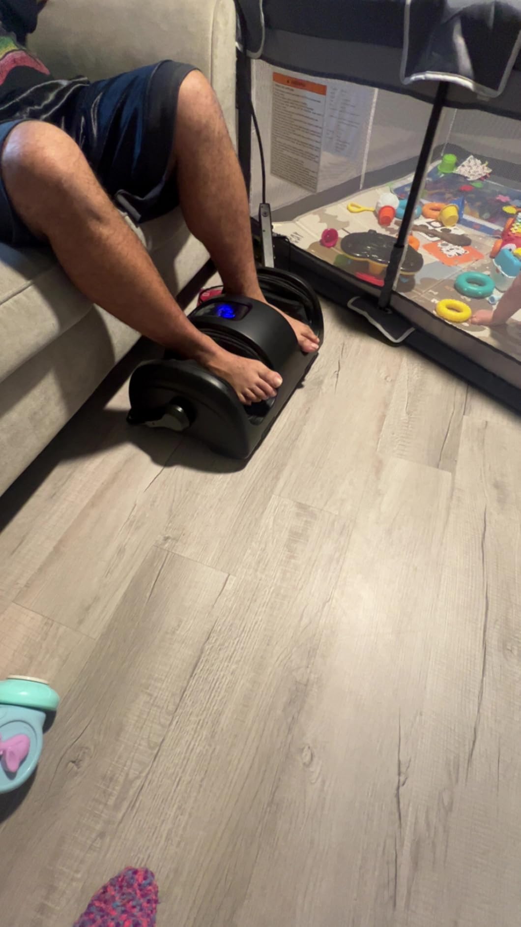 Best Choice Products Heated Shiatsu Foot Massager for Pain Relief, Plantar Fasciitis, Neuropathy, Blood Circulation w/Compact Design - Sage customer photo 2