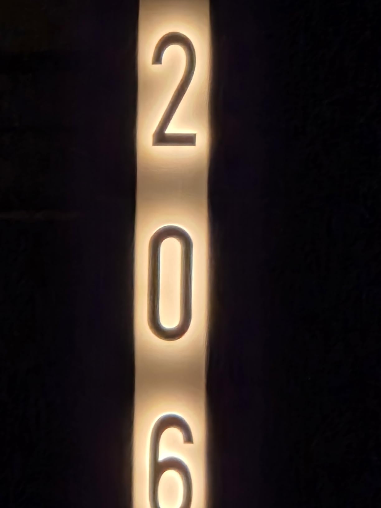 ROCEEI 6 Inch Backlit LED House Number Stainless Steel Waterproof 12V, Modern Lighted Address Sign for Outdoor, Low Voltage Safe, Weatherproof customer photo 1