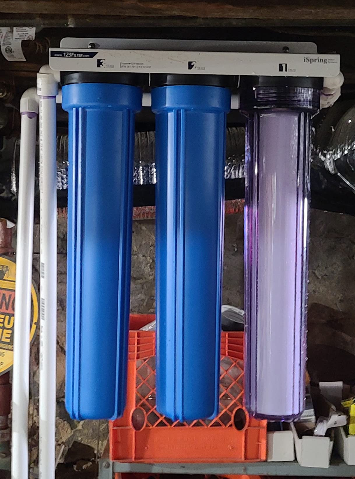 iSpring Heavy Metals Whole House Water Filter System w/Clear Housing customer photo 2