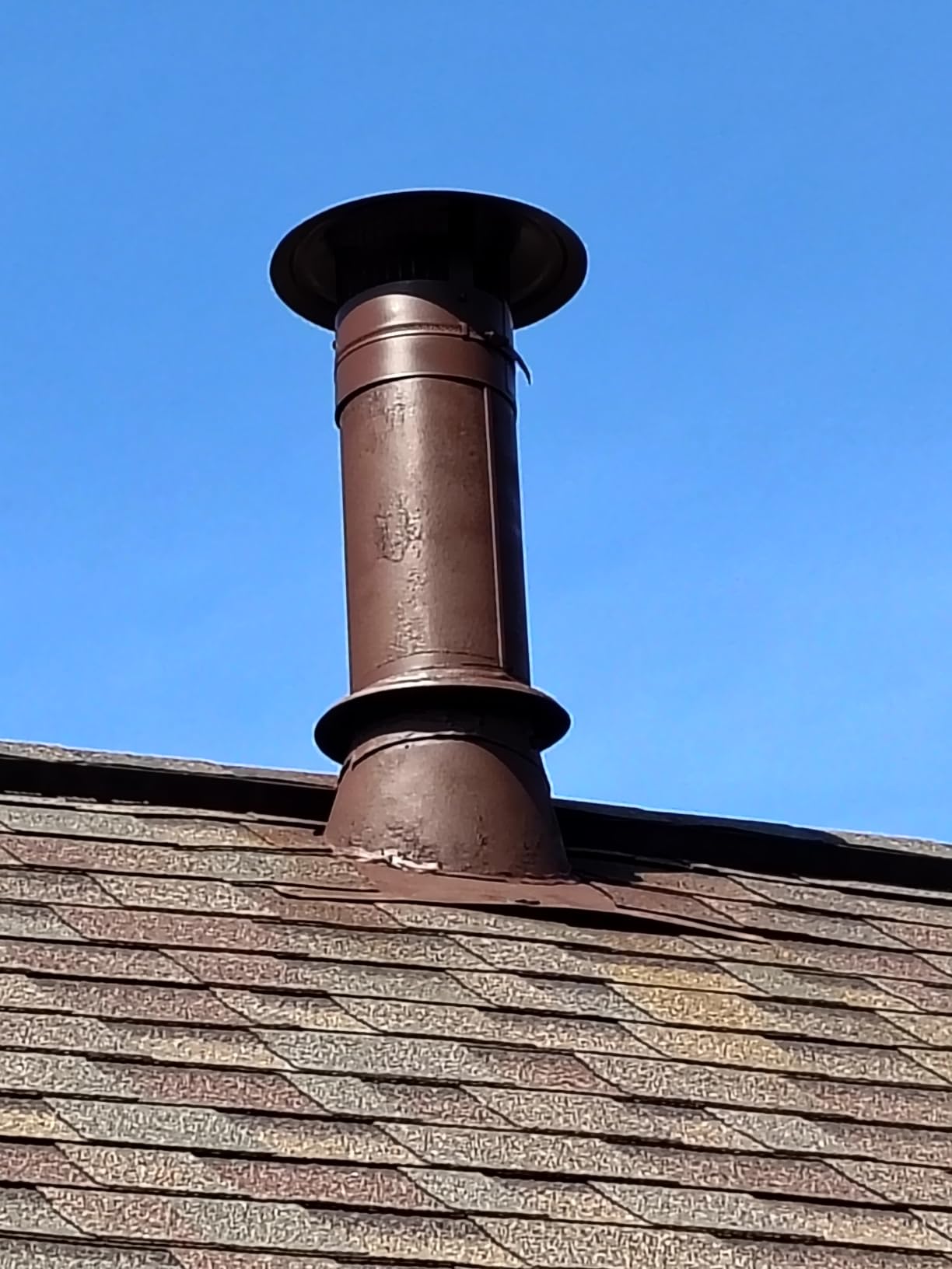 7Inch Chimney Cap,6/7/8/10 Inch Adjustable Stainless Steel Chimney Cap,304 Steel Round Rain Cover with Mesh Screen,Universal Cone Top Roof Cap for Wood/Oil Stove Vent,Weatherproof & Easy Installation customer photo 1