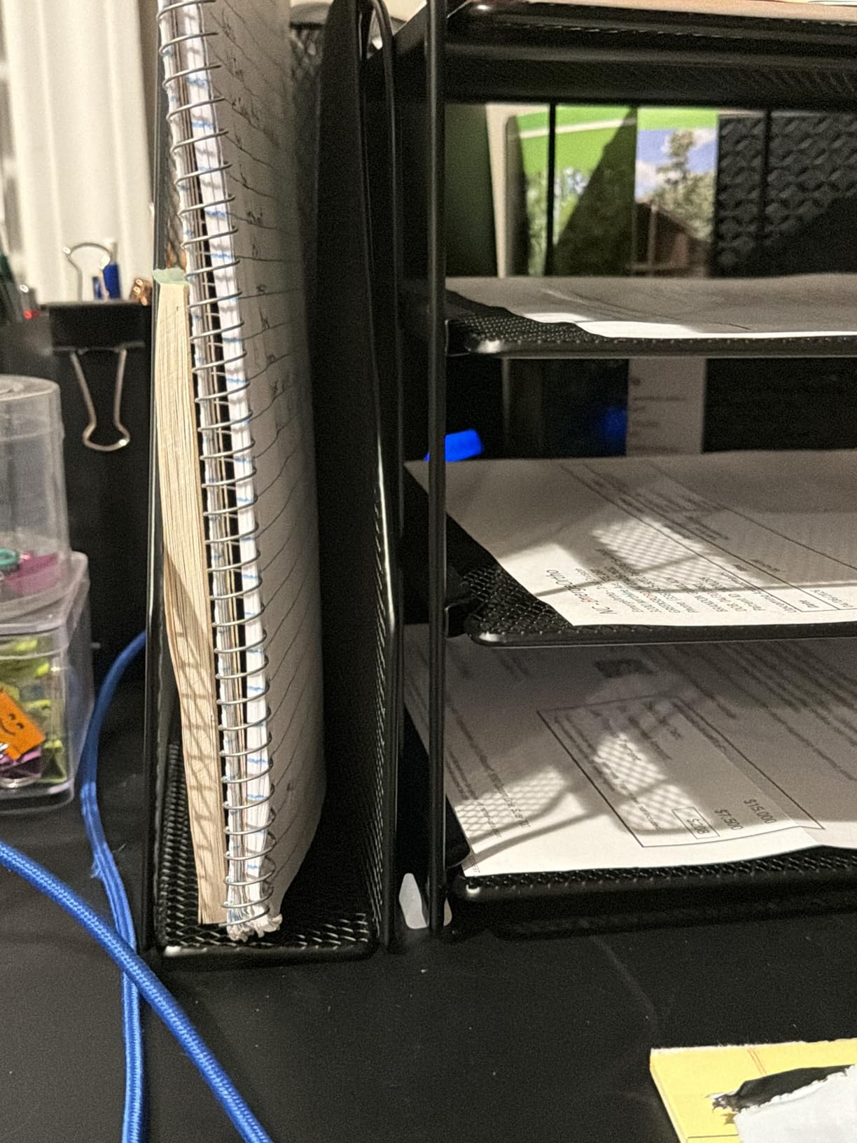 gianotter 4-Tier Paper Organizer With Magazine Holder | Desk Organizers and accessories, File Organizer for Office Supplies Storage (Black, 4-Tier) customer photo 1