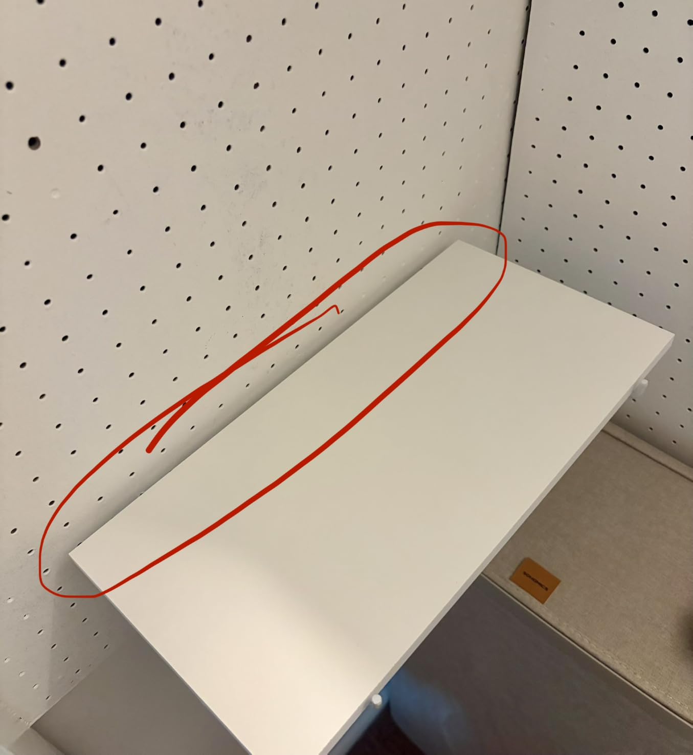 White Pegboard Shelf Set, 4 pcs, 8