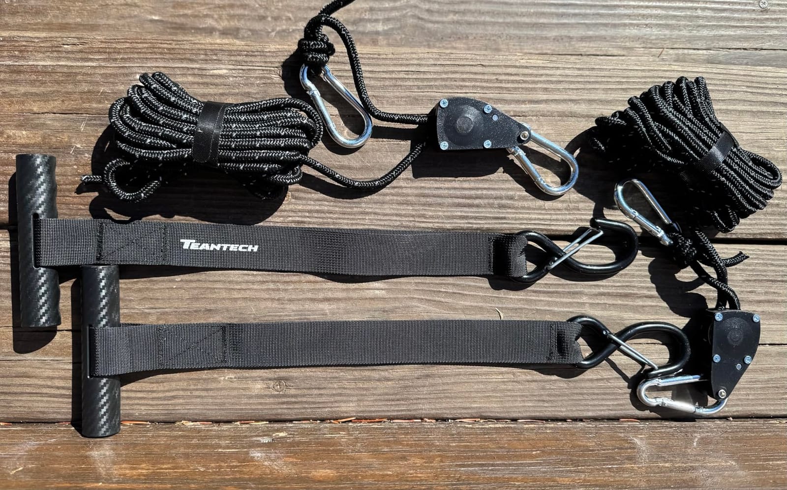 Kayak Tie Down Straps Kit - Bow & Stern Loops, Heavy Duty Ratchet Straps, Anchor Points & Secure Tying Kit for Canoes, Kayaks, Paddleboards, and Watercraft customer photo 2