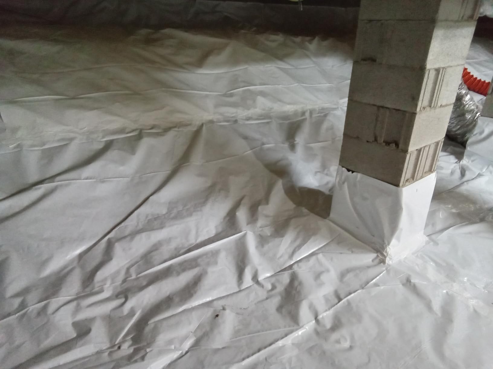 Crawl Space Vapor Barrier - 15 Mil Vapor Barrier - (12' x 100'), Tear Resistant, Heavy Duty Vapor Barrier Plastic, Drop Cloth Moisture Barrier Plastic Sheeting Covering for Crawlspace Encapsulation customer photo 2