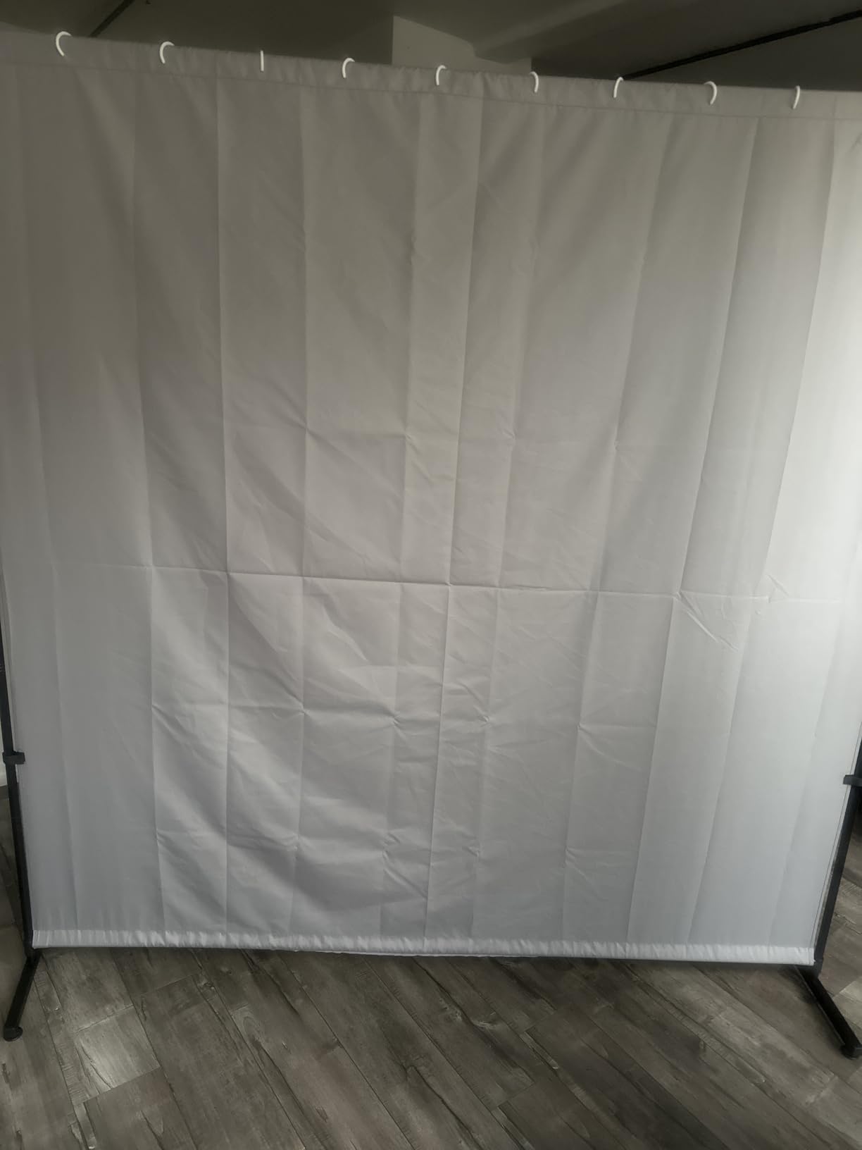 Room Divider Single Panel, 71''W x 71''H Height Adjustable Large Room Divider Panel for Office, Fabric Portable Privacy Screen Wall Divider for Room Separation, Freestanding Partition Separators customer photo 2