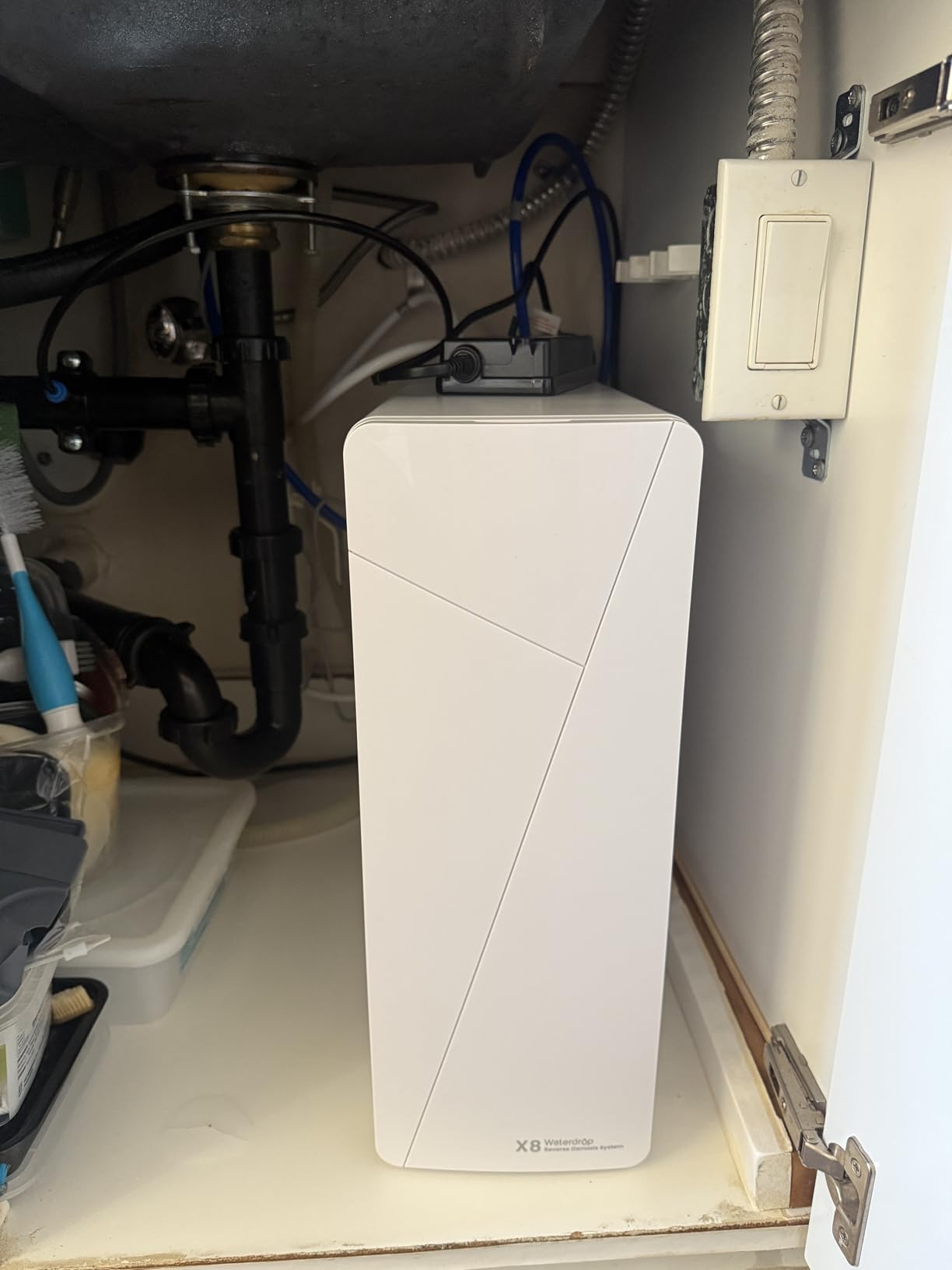 Waterdrop X8-WAN Alkaline Mineral Tankless Reverse Osmosis System Undersink customer photo 2