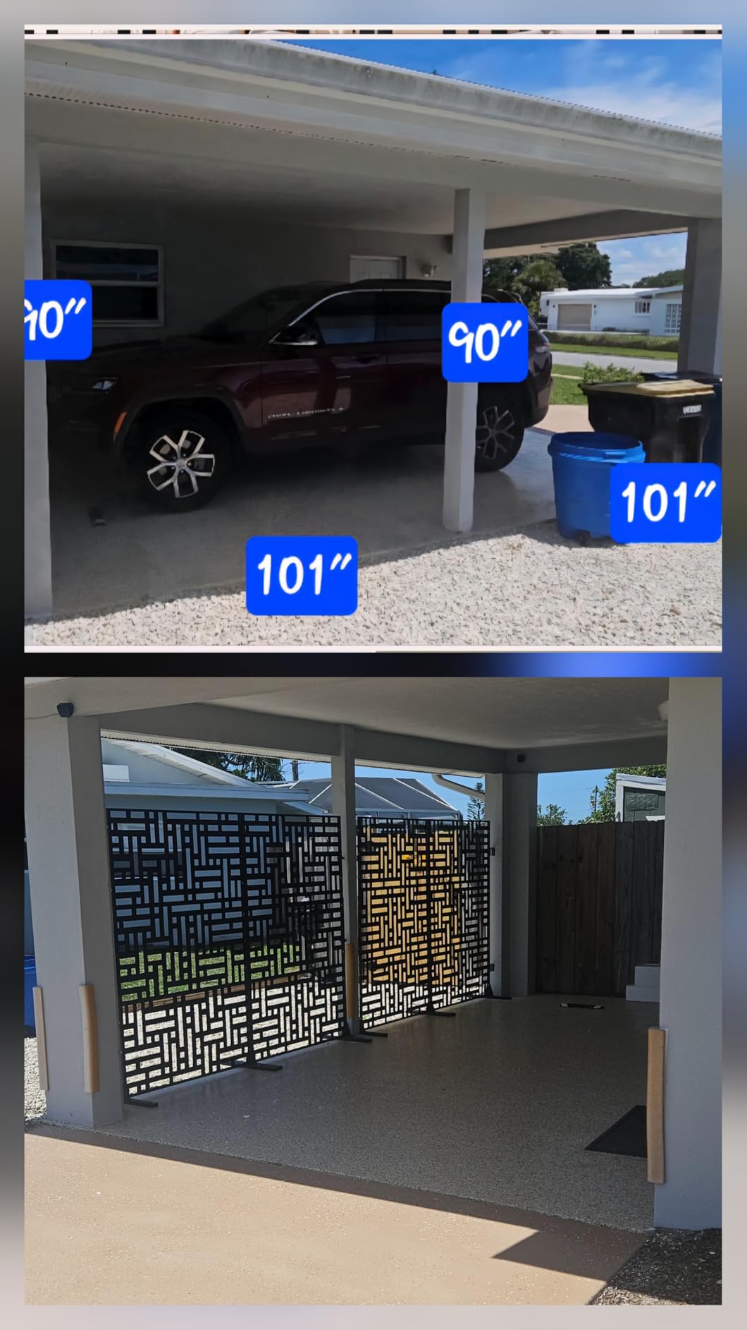 VEVOR Metal Privacy Screen, 47
