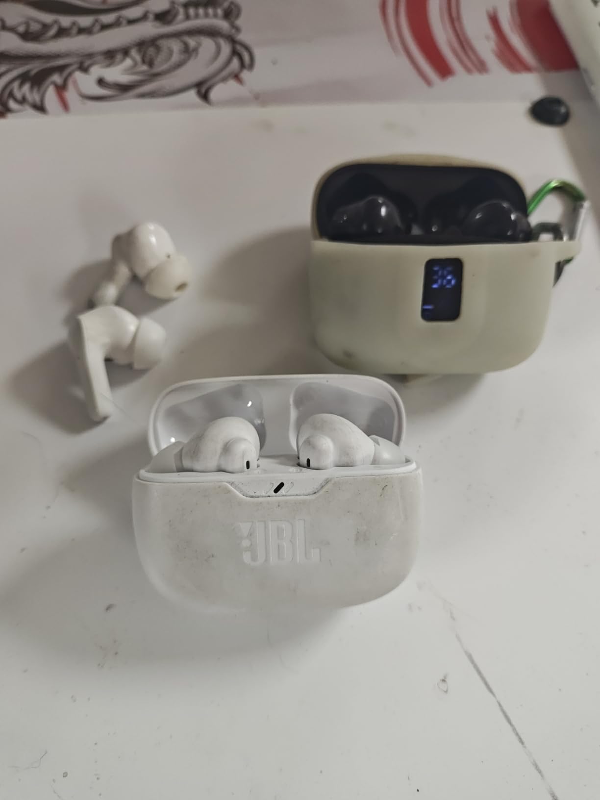 JBL Vibe Beam 2 - True Wireless Noise Cancelling Earbuds with JBL Pure Bass Sound & Smart Ambient Technology, 4mics for Crisp, Clear Calls, up to 40Hrs of Playback, IP54 Dust & Water Resistant (Blue) customer photo 2
