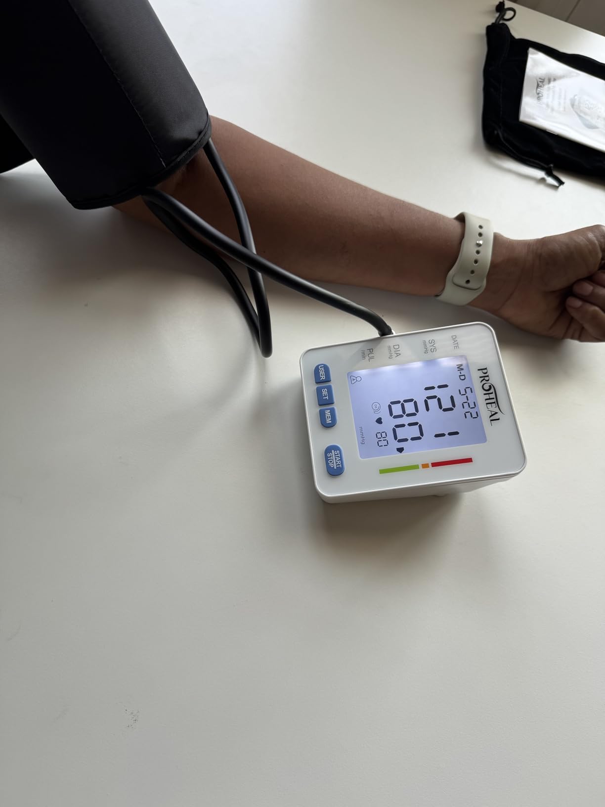 Talking Blood Pressure Monitor for Seniors and Low Vision - Hear Your Numbers Aloud - Automatic Upper Arm Cuff, Large Backlit Display, 3 User Memory, Carry Bag and Batteries Included customer photo 1