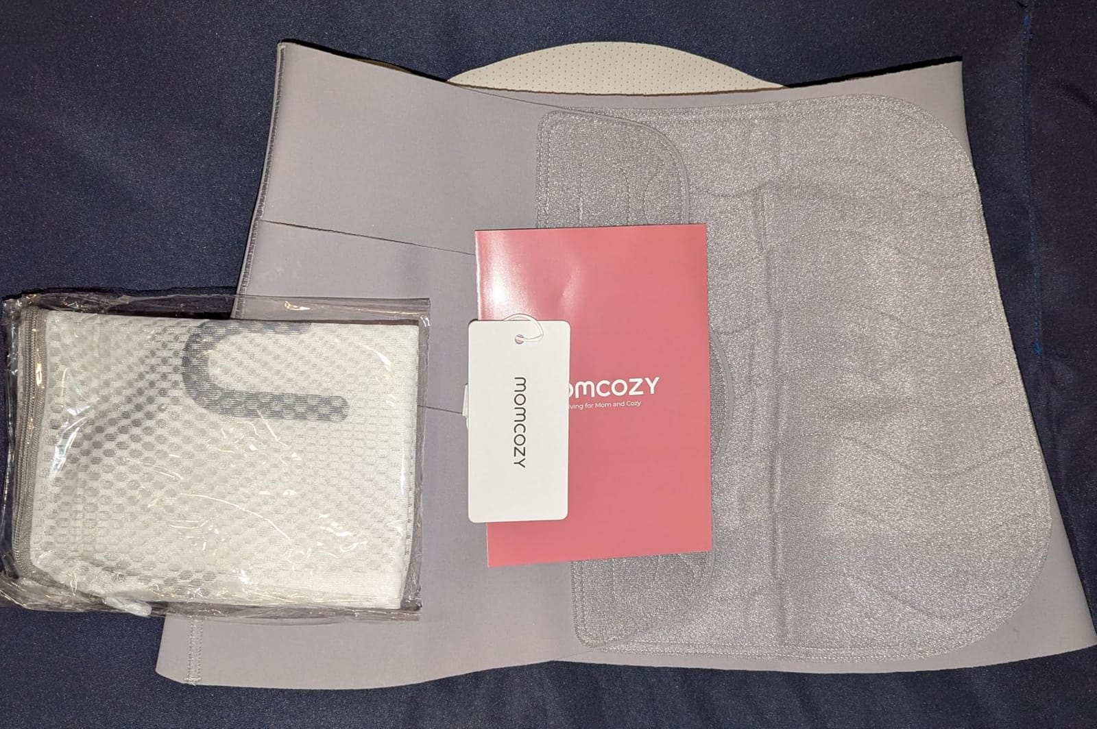Momcozy Ergowrap Postpartum Belly Band, 3D Lifting & Ergonomic Back Support | C-Section Abdominal Binder with Gentle Lift, Breathable Comfort, and a Discreet Fit under Clothing for Postpartum Support customer photo 1