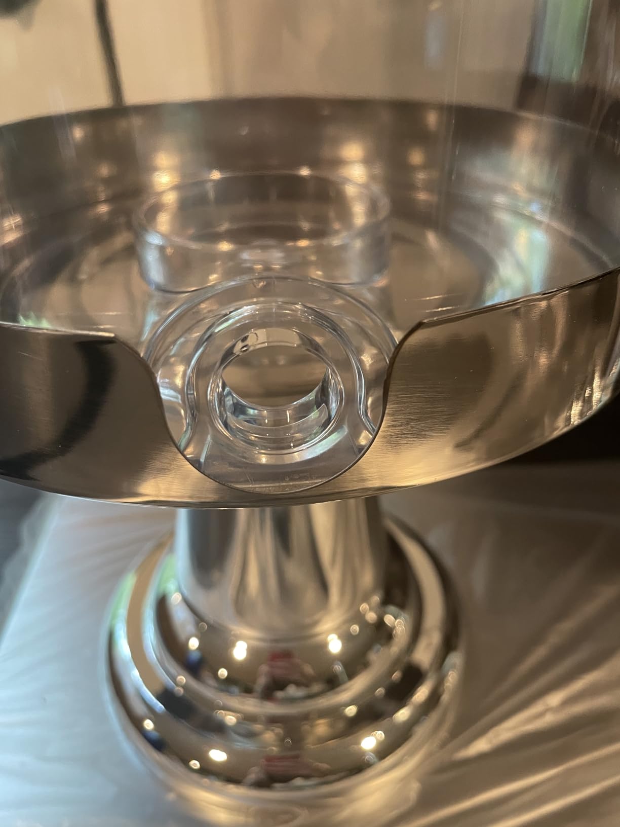 Drink Dispenser with Stand, 4.2 Gallon Beverage Dispenser for Parties, Stainless Steel Dual-Head Juice Dispenser with Centre Ice Core and Drip Trays for Parties, Buffet Cafeterias, Homes customer photo 1