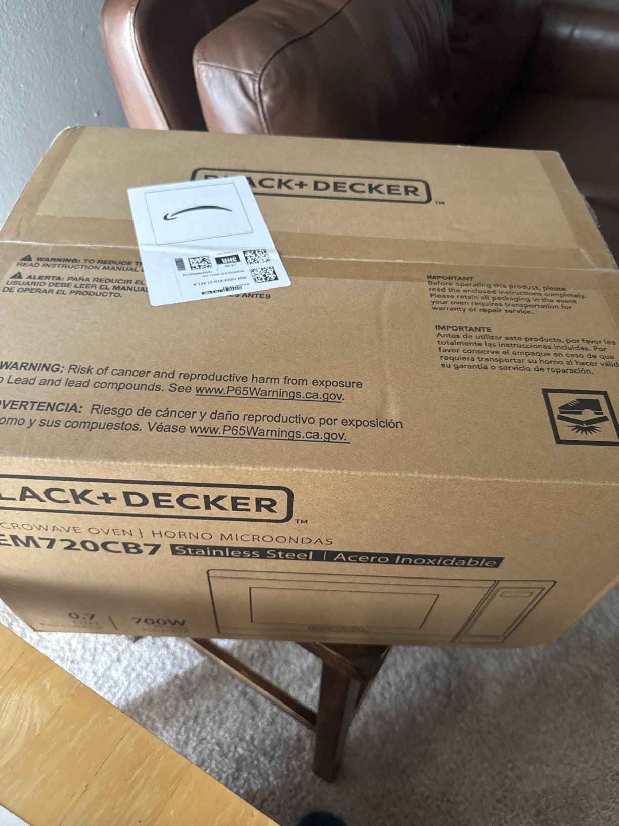 BLACK+DECKER 5-in-1 Microwave Oven Air Fryer Combo, 0.9 Cu.Ft, 900W customer photo 1