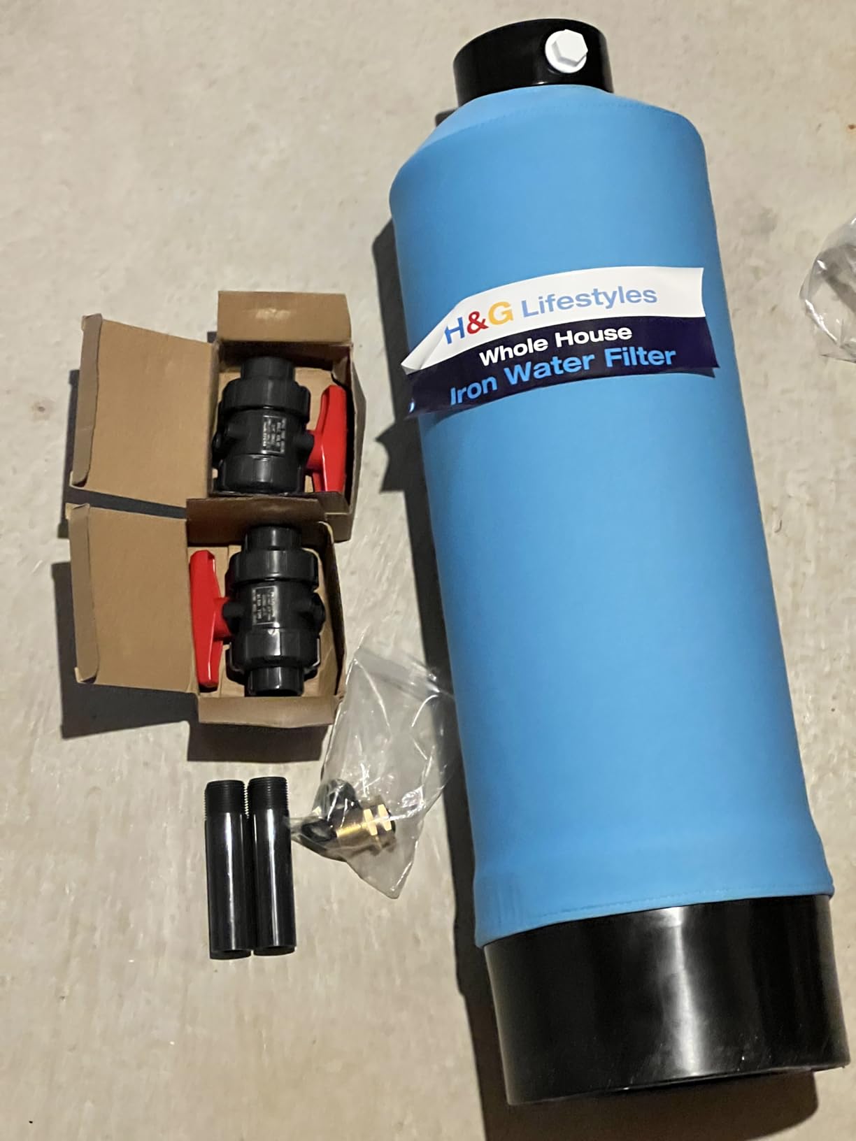 H&G Lifestyles Whole House Water Filter System, Iron and Manganese Filter | Iron Filter for Well Water & City Water, Reduce Iron Heavy Metal, Silver-Enhanced, Soften Water, 700,000 Gallons customer photo 2
