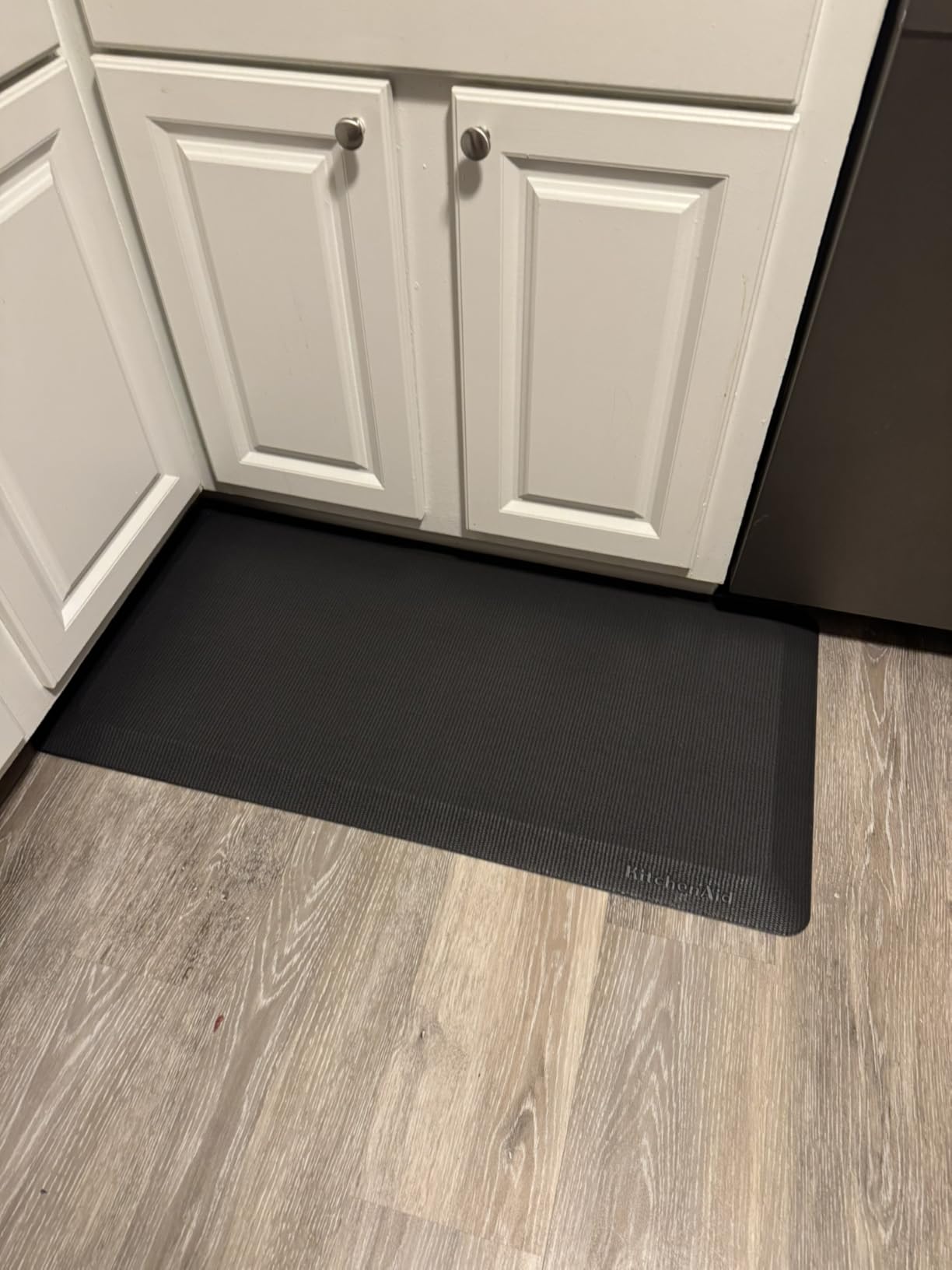 KitchenAid Gourmet Series Kitchen Comfort Gel Mat, Solid Basketweave, Ink Blue, 20
