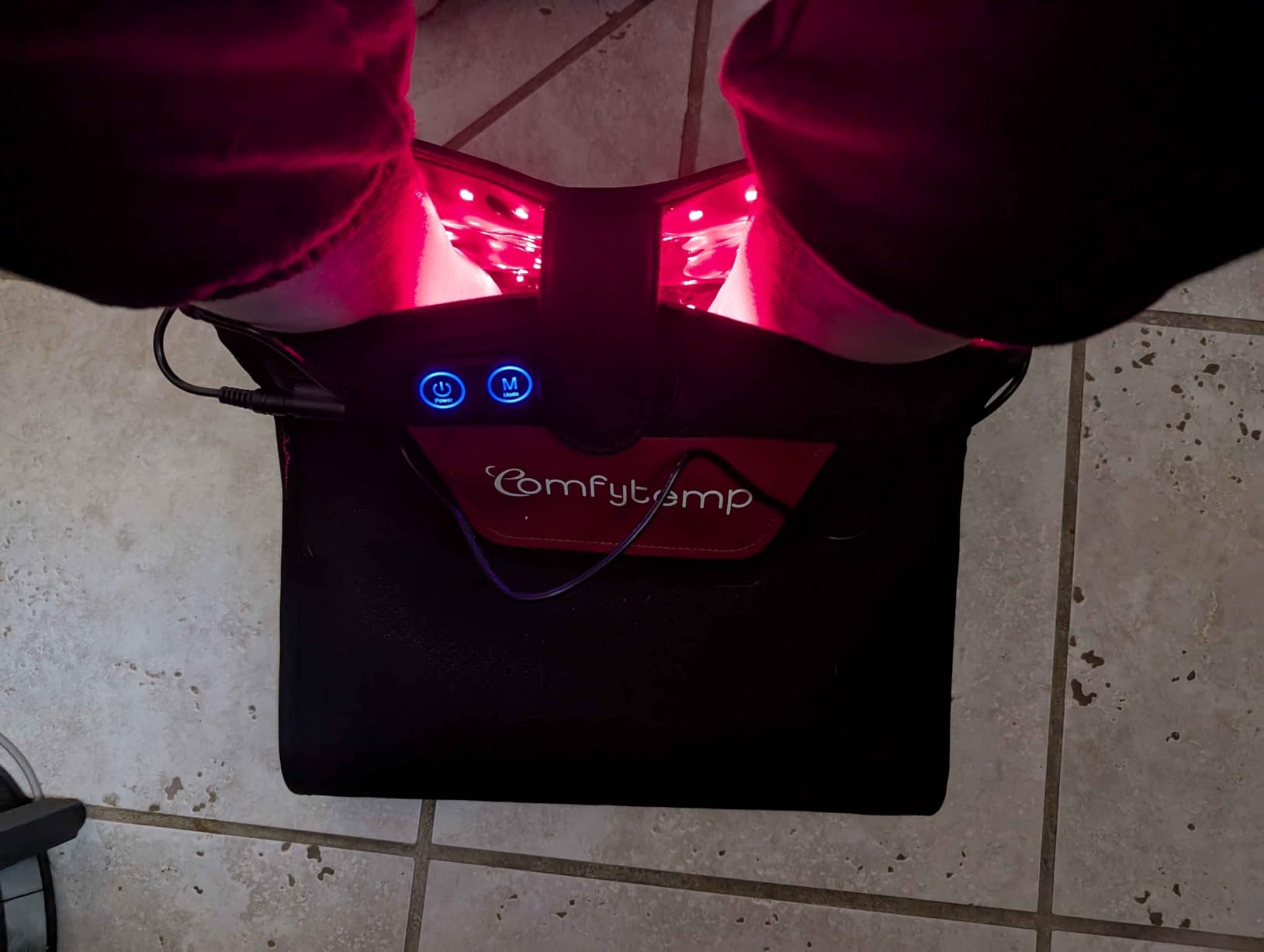 Comfytemp 3D Red Light Therapy for Feet, 360 LEDs, 43W, Up to Foot Size 12 | Wearable Near Infrared Light Therapy Boot, Feet Wrap for Ankle Heel Sole Plantar Joint Muscle, 660nm & 850nm customer photo 2