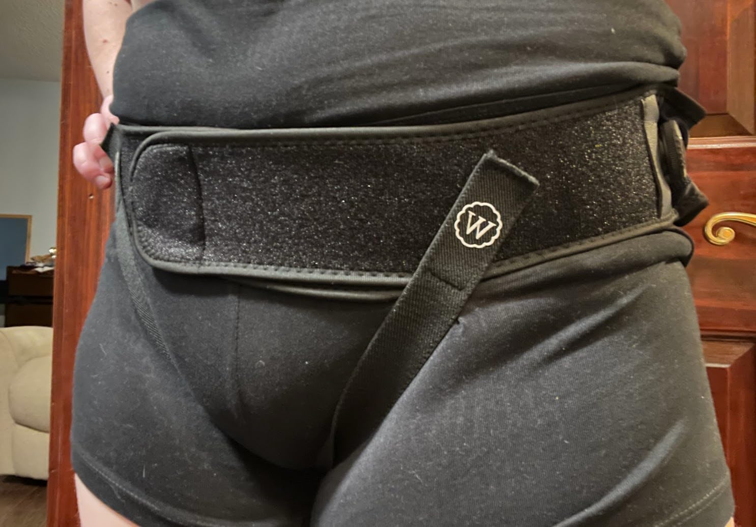 Pelvic Support Belt for Pregnancy and Postpartum, with two Groin Straps that Provide Vulvar Varicosities Support and Prolapse Support for Women customer photo 1