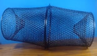 Crawfish Trap Heavy Duty Steel Mesh with Spring Clip, 14.5M Orange Rope Fishing Trap for Crawdads Crayfish, Black, 1/3/6 Packs customer photo 1