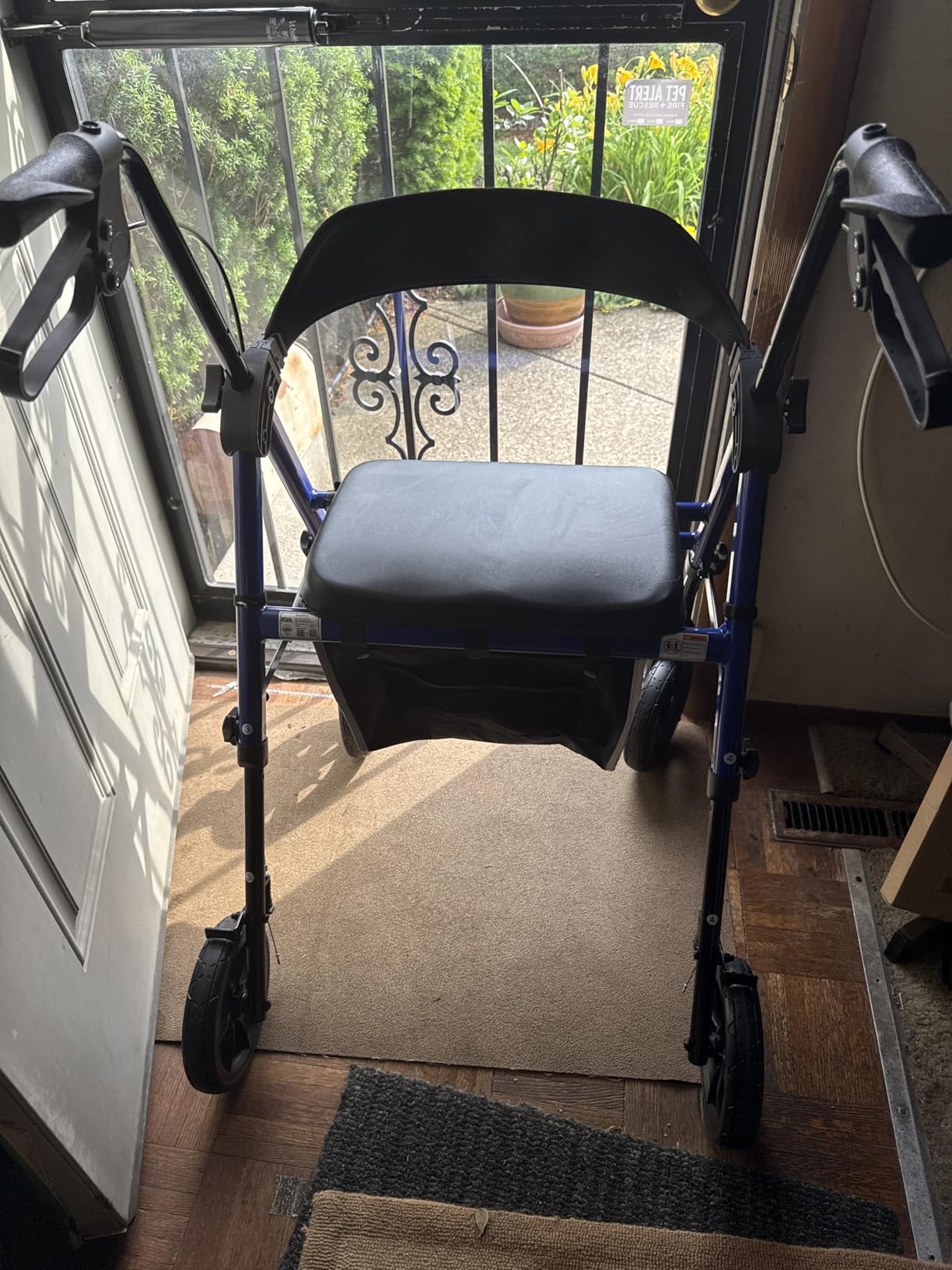 soundfuse Foldable Rollator Walkers for Seniors with Seat, 8'' PU Wheels customer photo 2