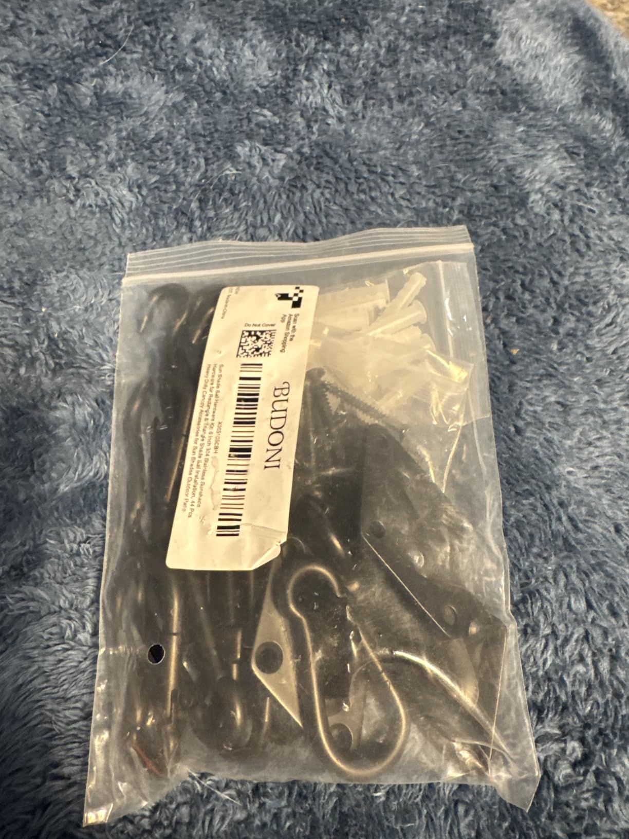 Sun Shade Sail Hardware Kit: 6 Inch Stainless Steel Sun Sail Hardware Kit for Triangle & Rectangle Shade Sail Canopy Installation, 44 Pcs Sunshade Hardware for Sun Shades Outdoor Patio Garden Backyard customer photo 2