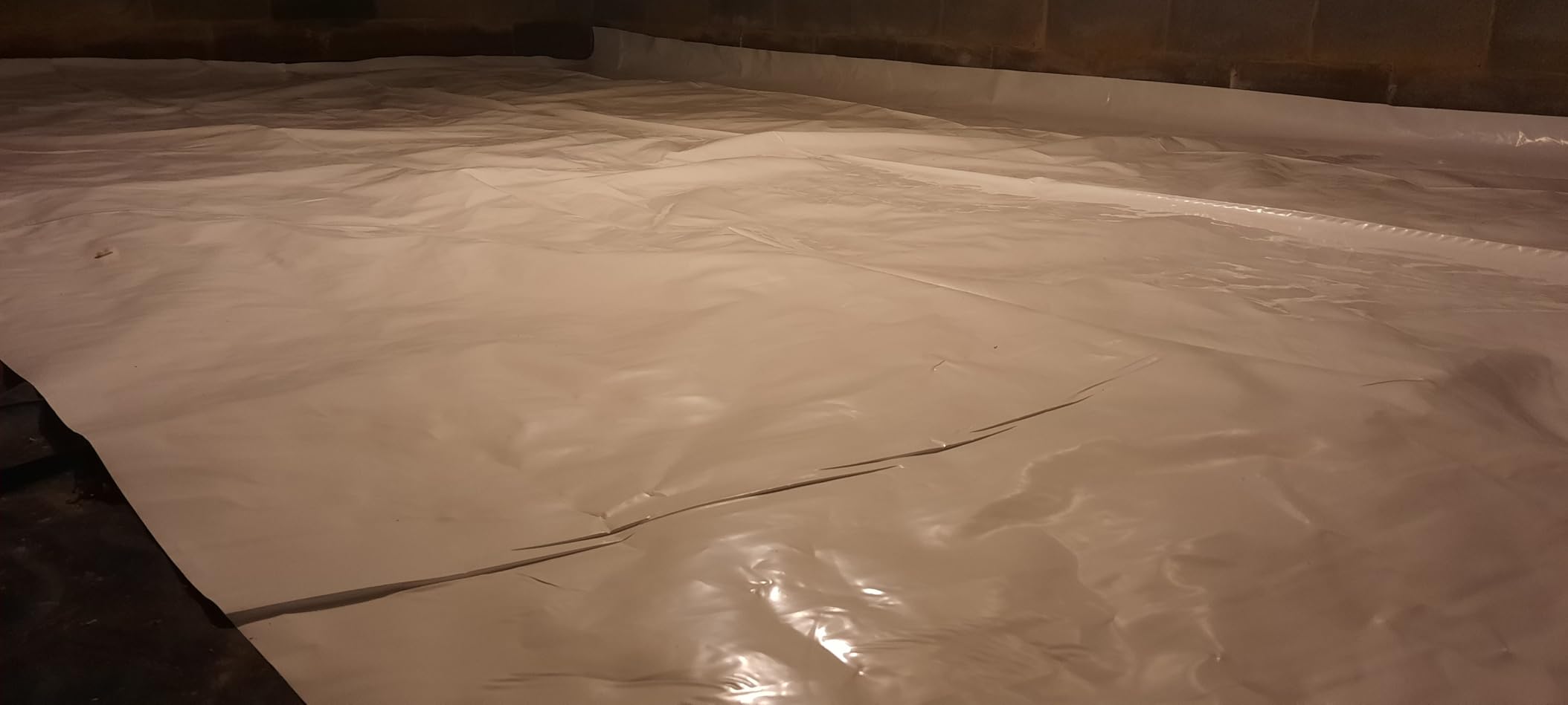 Crawl Space Vapor Barrier, 20 Mil Vapor Barrier, 10'x50', White Plastic Sheeting - Thick Plastic Sheeting, Heavy Duty Polyethylene Film, Drop Cloth Vapor Barrier Covering for Crawl Space, Basement customer photo 1