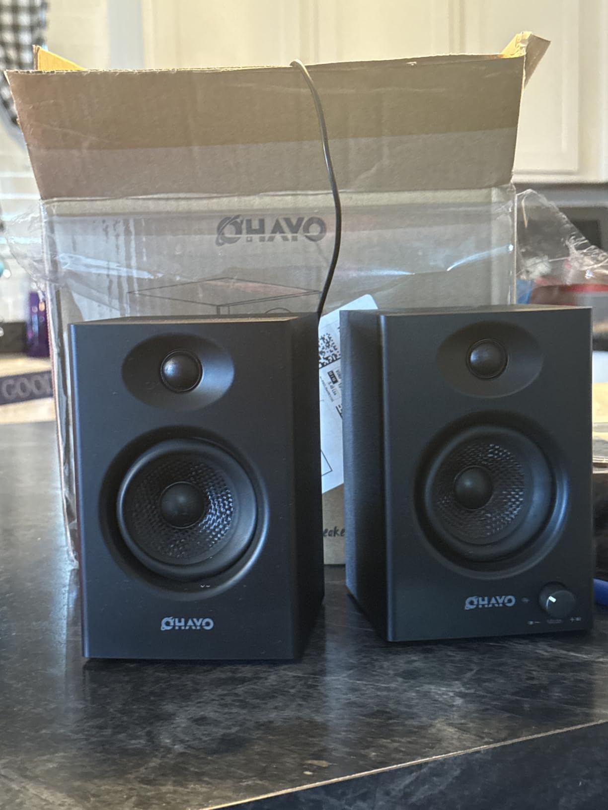 OHAYO 60W Computer Speakers, Bluetooth 5.3, Stereo 2.0, 1 Pair, Black customer photo 1