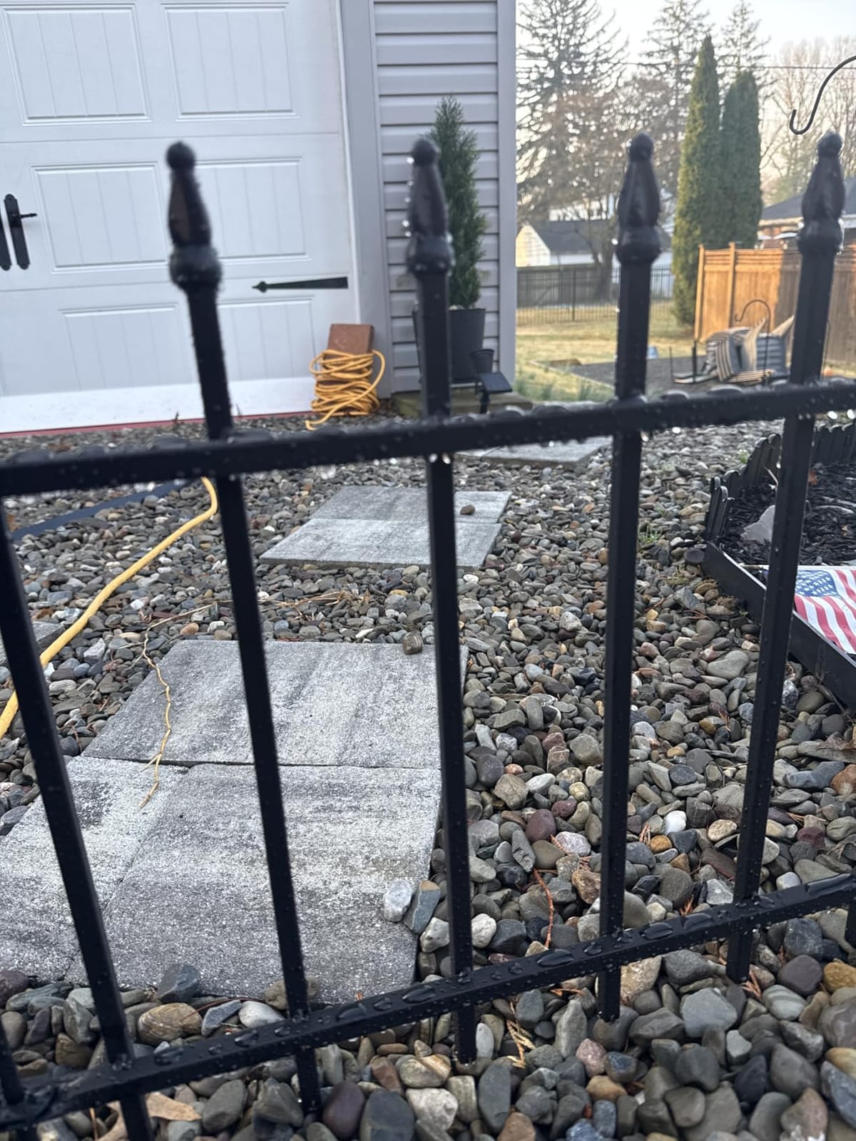 Decorative Metal Garden Fence with Gate 42