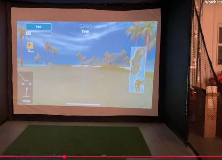 ZEALFEEL Golf Simulator Enclosure & Golf Net with Dual-Layer HD Screen customer photo 1