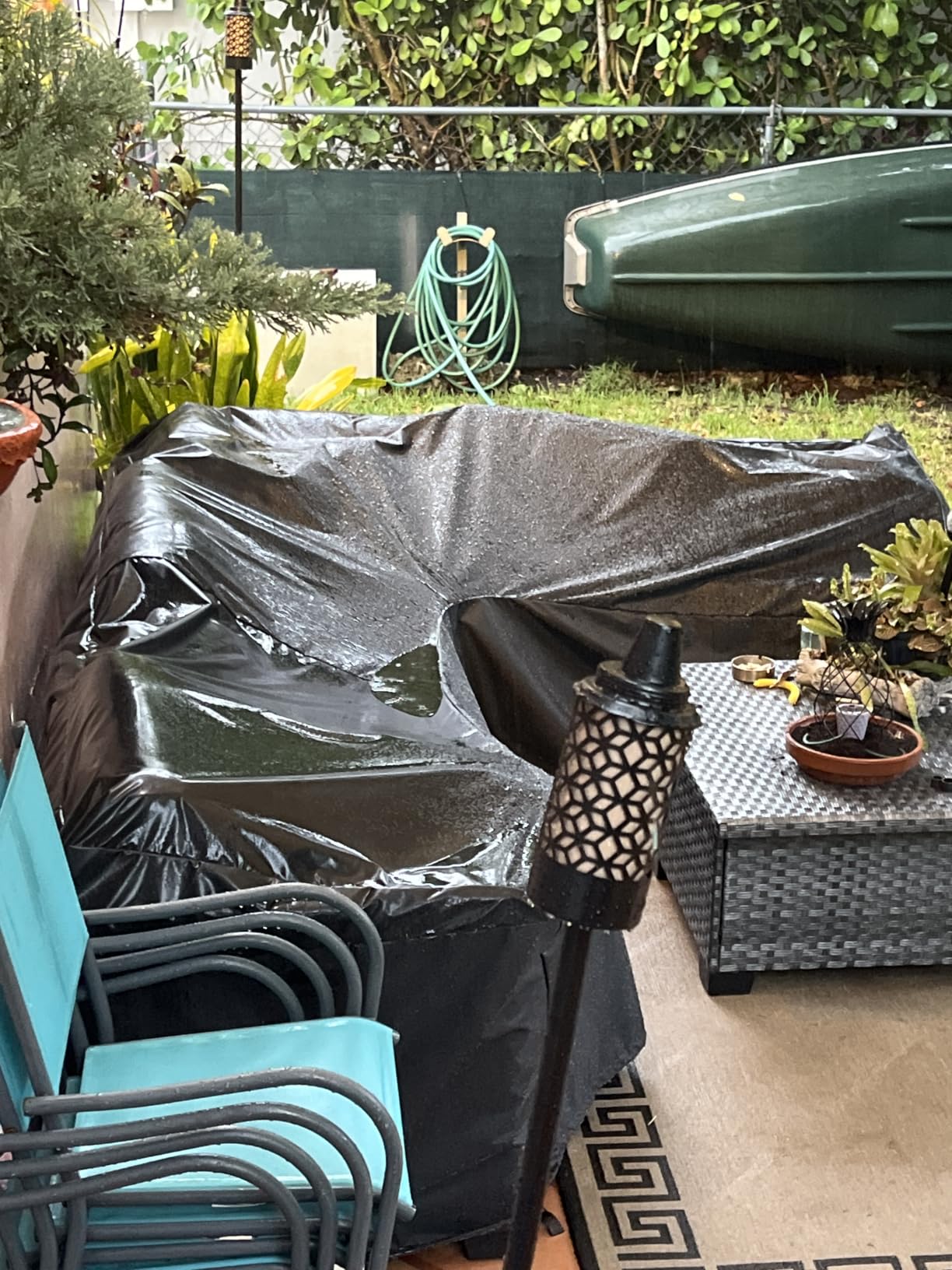 Zettum Outdoor L-Shaped Sectional Cover - 600D Patio Sectional Sofa Cover, Waterproof Patio Furniture Covers for 6-Seater Outdoor Sectional Sofa and Couch, Left Facing, 85x110 Inch Wide customer photo 2