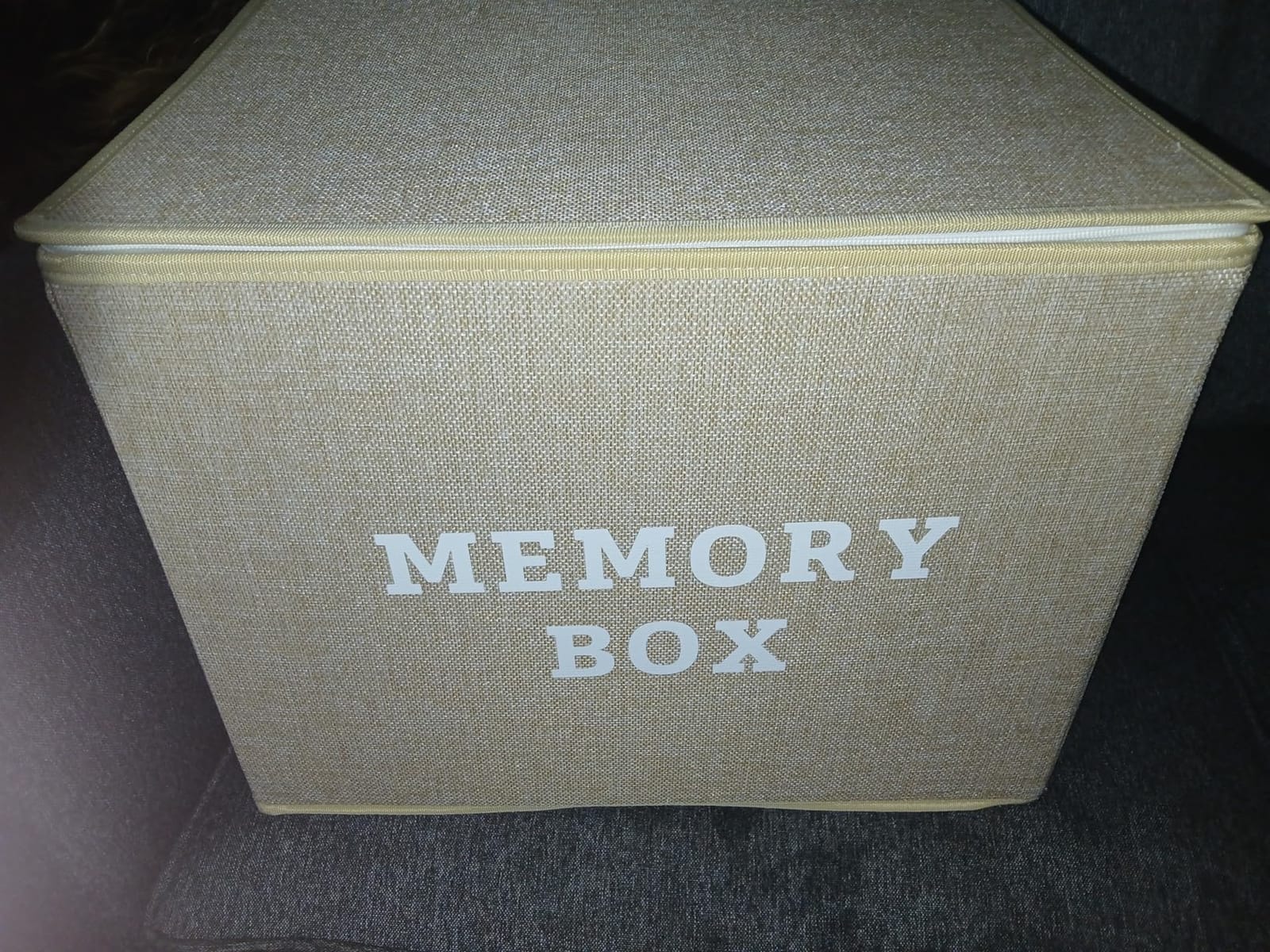 Lukeline Memory Box for Keepsake - Decorative Keepsake Bin with Handles, Memory Box Keepsakes Gift for Anniversary, Wedding, Birthday customer photo 1
