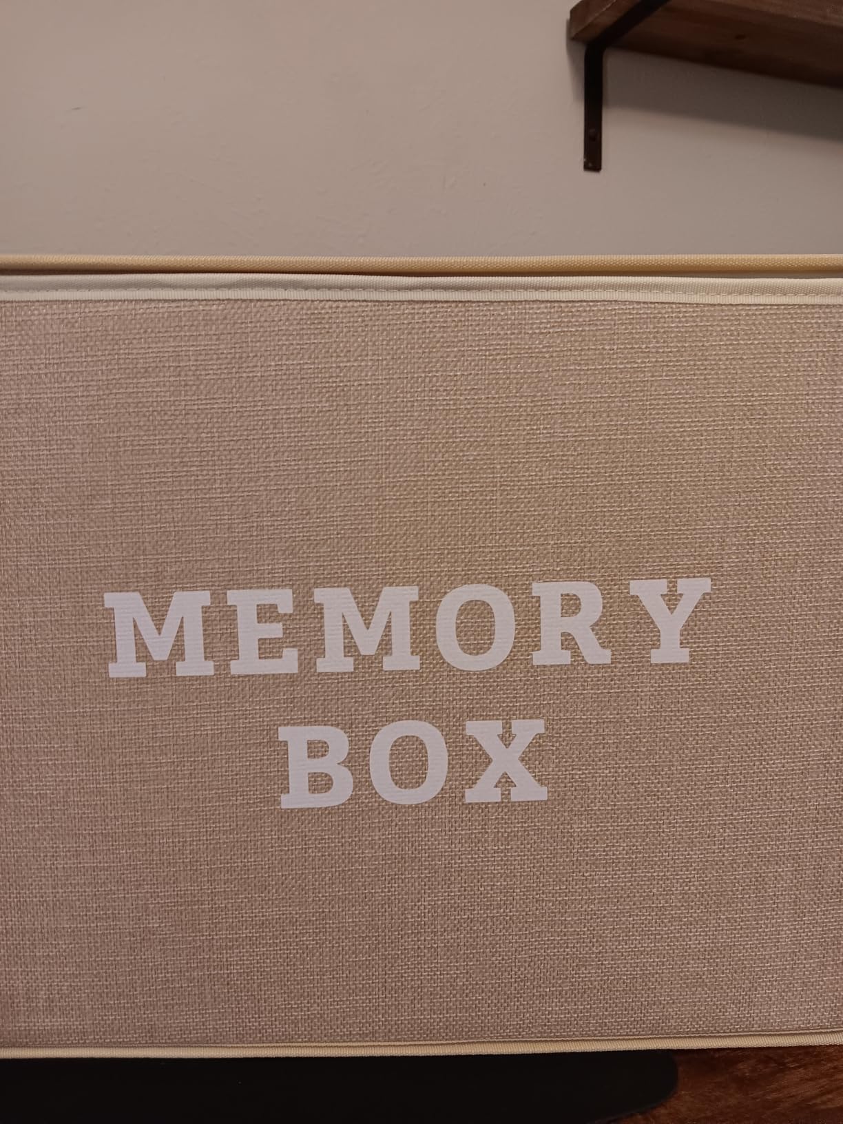 Lukeline Memory Box for Keepsake - Decorative Keepsake Bin with Handles, Memory Box Keepsakes Gift for Anniversary, Wedding, Birthday customer photo 2