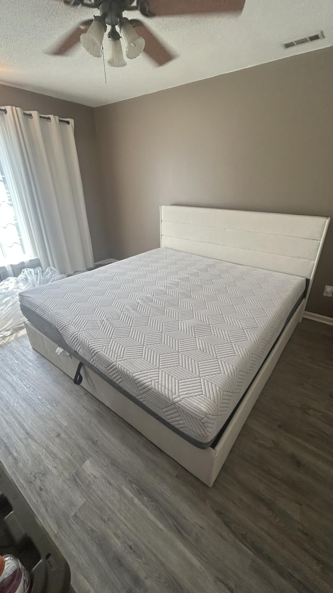 FATHOM Firm Twin Mattress 8 Inch Memory Foam Mattress Twin Size Bed in a Box for Back Pain Relief and Cool Sleep with Gel Foam and Removable Fiberglass Free Cover, CertiPUR-US Certified customer photo 2
