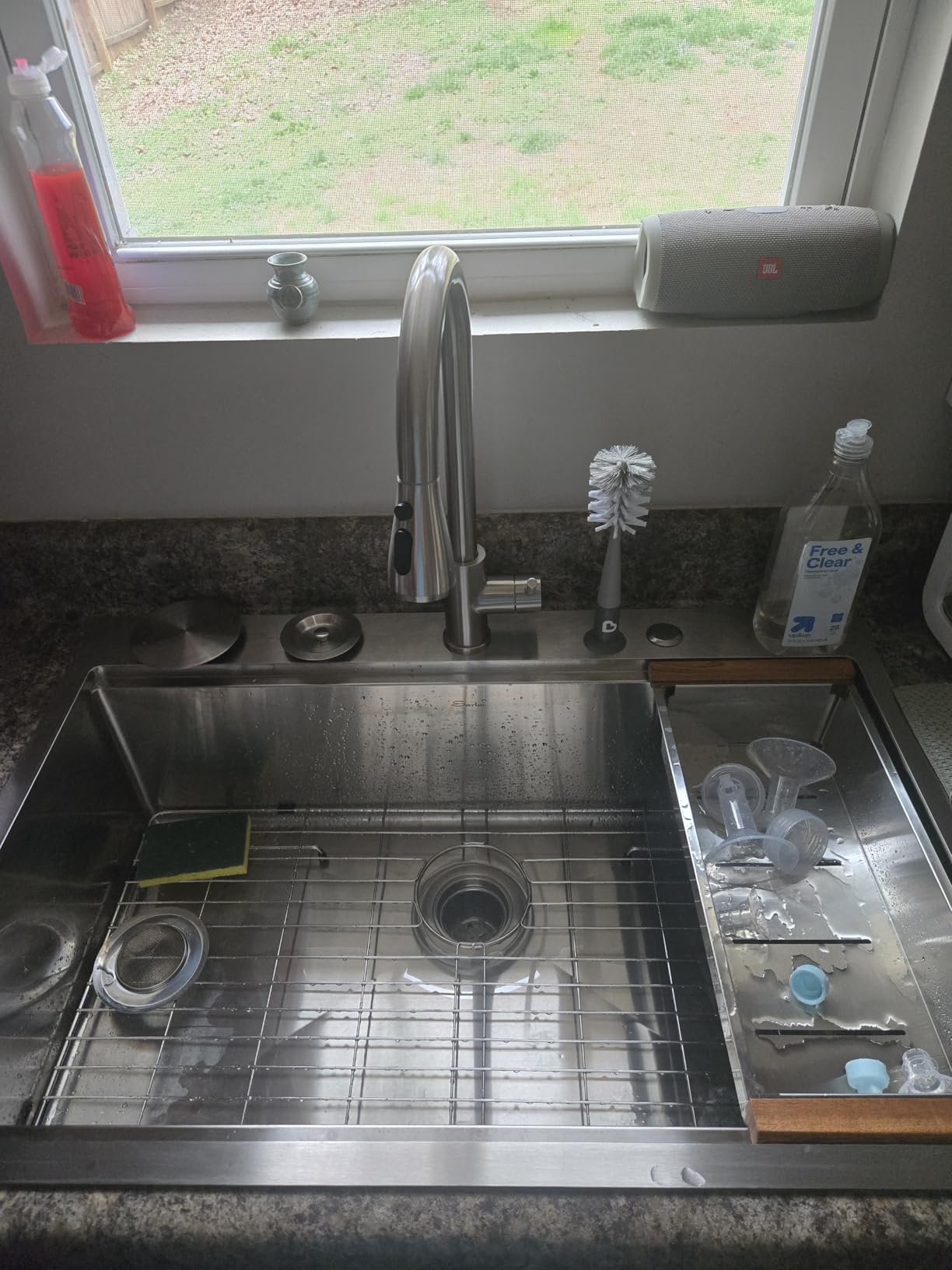 Sarlai Laundry Sink with Faucet - Drop In 25