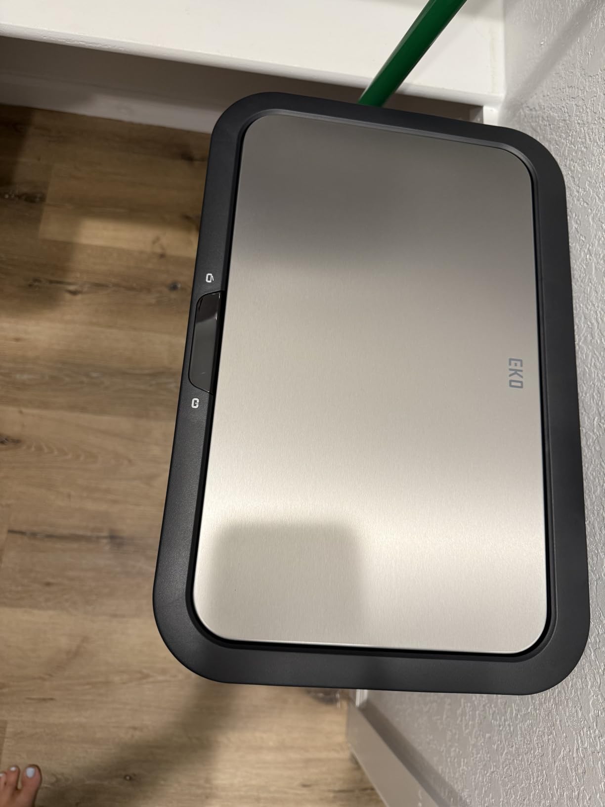 EKO Nova Sensor Trash Can, 21 Gallon/80 Liter Stainless Steel Rectangular Touchless Motion Sensor Trash Can or Recycling Bin, Matte Metallic customer photo 2