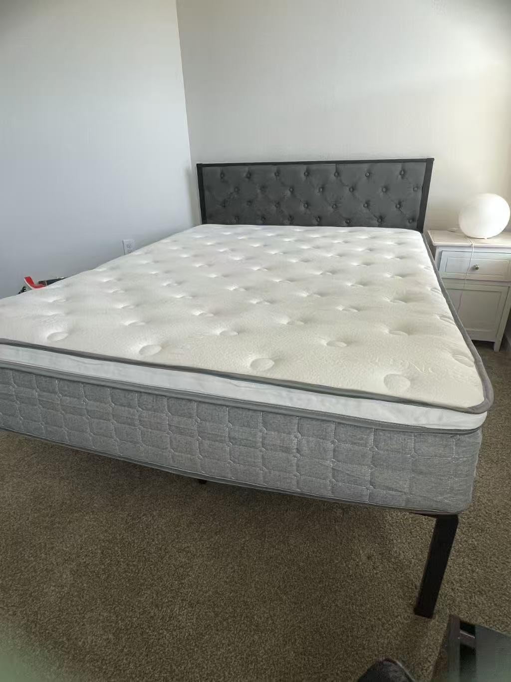 PUBPLON Mattress Queen Size, Medium Firm 12 Inch Mattress with Extra Lumbar & Shoulder Support, Hybrid Mattresses with Gel Memory Foam Pain Relief - Fiberglass Free - No Odor - 365 Night Trial customer photo 2