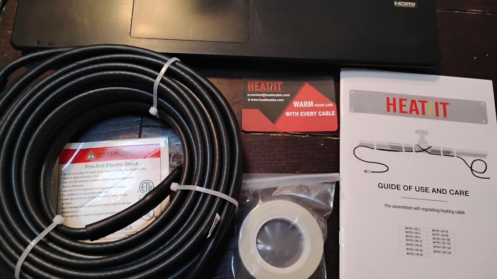 HEATIT 8HTR1 30FT Self-Regulating Heat Cable, Industrial Grade customer photo 1