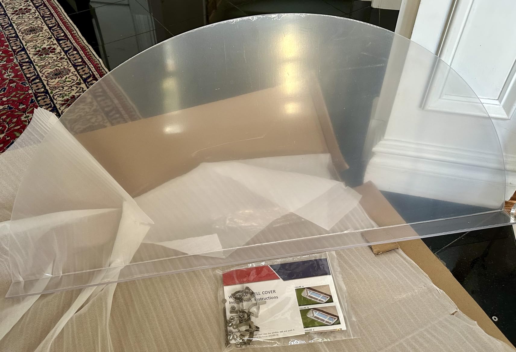 Basement Window Well Covers Outside, Heavy-Duty Egress Window Well Cover Clear, All-Weather Against Debris, UV Resistant, Tear-Resistant, Waterproof, Windproof (Only Cover)39
