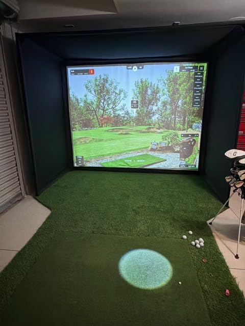 Diandian Golf Simulator Enclosure Kit 10 x 8 ft with 4K-Ready Impact Screen customer photo 2
