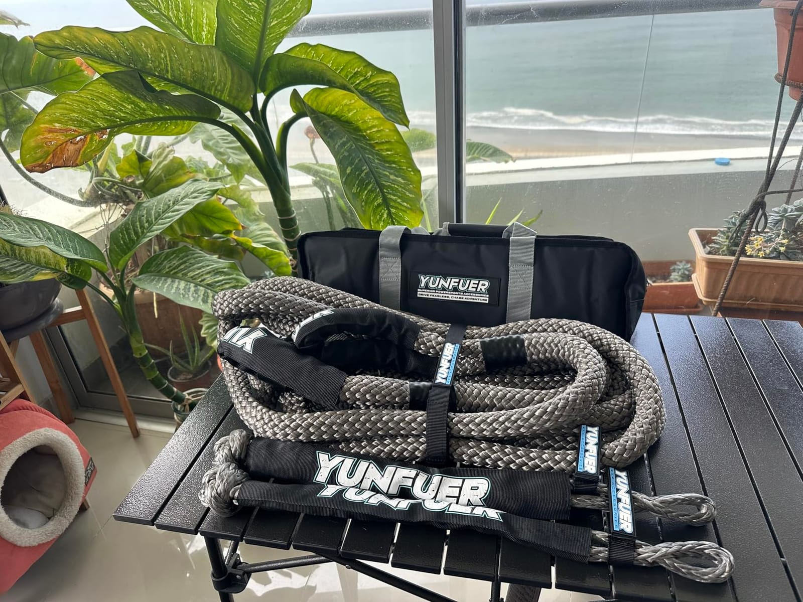 Heavy-Duty Kinetic Recovery Rope Kit – 86,000lbs, 1.5in x 30ft – Includes 2 Ultra-Strong UHMWPE Soft Shackles – 35%+ Elasticity for Off-Road Recovery, Towing & Emergency Use (Reflective) customer photo 1