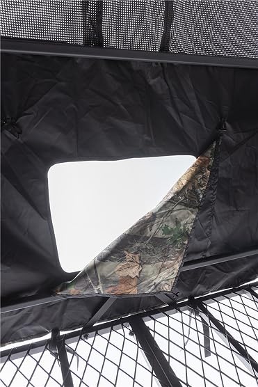 5/6FT Hunting Stand with Blind, 1-2 Man 4' x 4' Platform Deer Stand Tripod customer photo 1