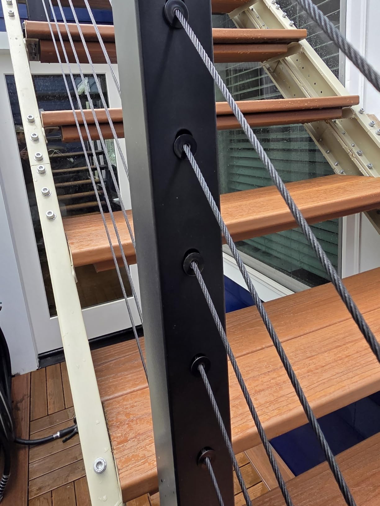 Muzata 8-12ft Pre-Crimped Complete Cable Railing Kit for Stairs 36in RC09 | Surface Mount Black Cable Railing System, Pre-crimped Terminals, Complete Set, Length Adjustable, Easy DIY with User Guide customer photo 1