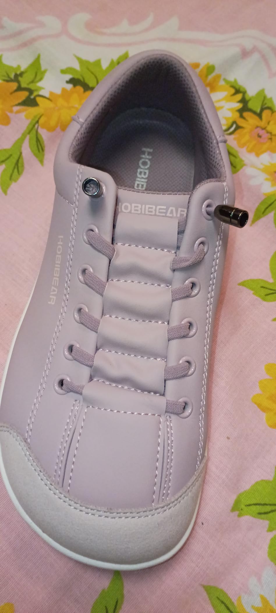 HOBIBEAR Leather Barefoot Shoes Lightweight Wide Toe Box Zero Drop Slip-on Shoes for Women customer photo 1