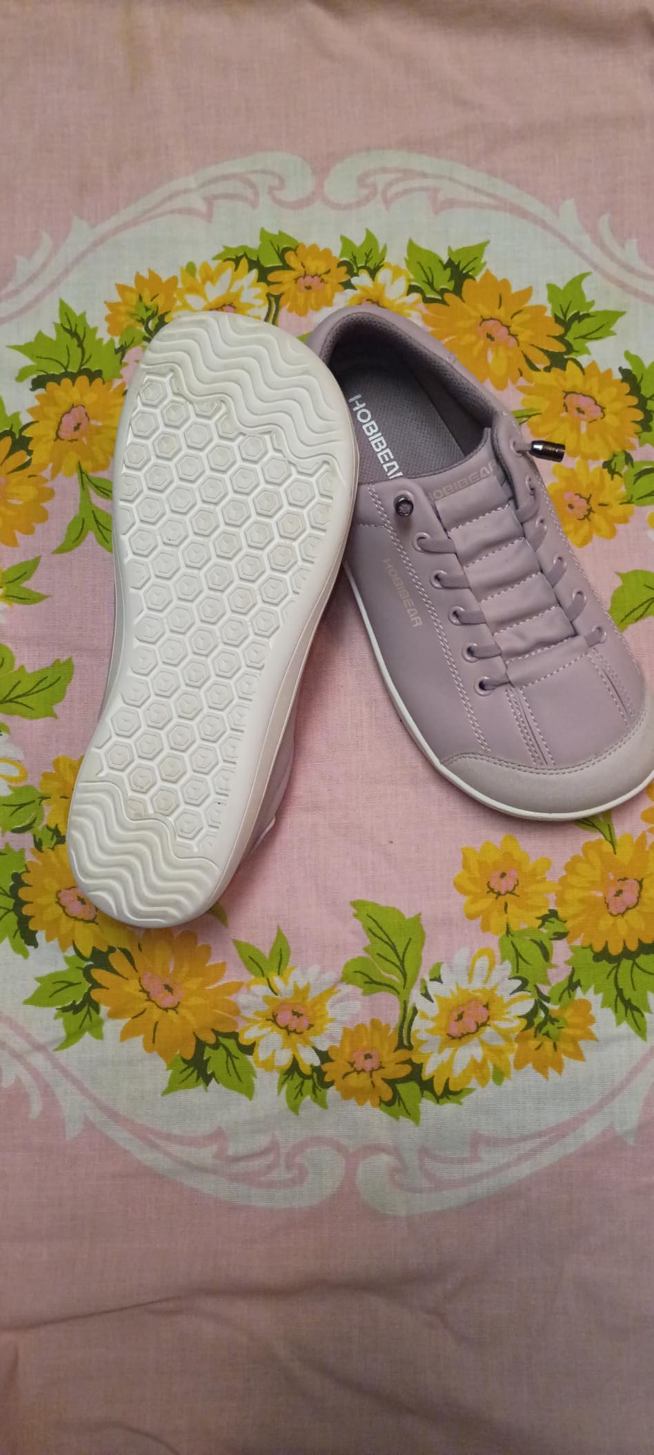 HOBIBEAR Leather Barefoot Shoes Lightweight Wide Toe Box Zero Drop Slip-on Shoes for Women customer photo 2