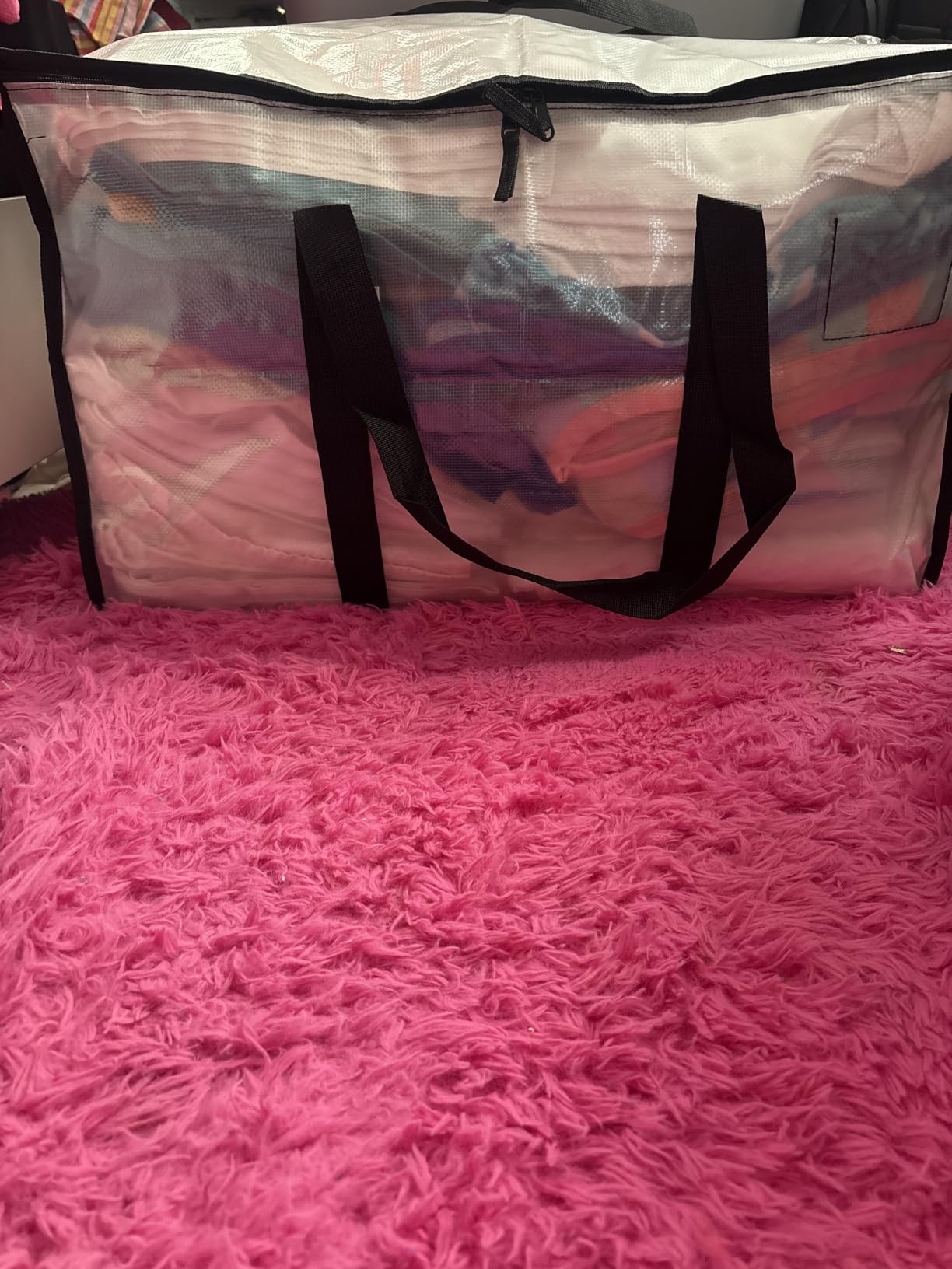 8 Pack Extra Large Clothes Storage Bins with Lids, Moving Bags, Clear | Storage Bags with Reinforced Handles & Heavy-Duty Zippers, Moving Boxes Totes for Clothes Packing, Dorms, College Supplies customer photo 2
