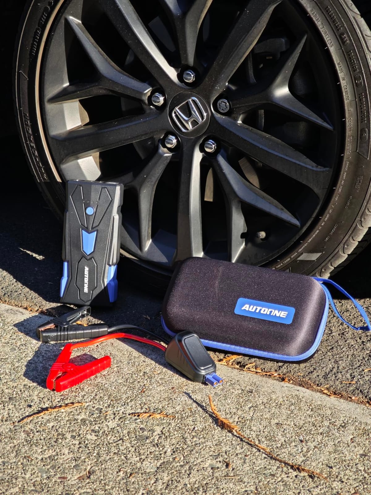 AUTOONE 10000A Jump Starter with Air Compressor, 24000mAh Jump Box with Tire Inflator (All Gas & Diesel) Portable Car Battery Booster Jumper Starter Pack, Jumper Cables, Type C, 60W Charging, Light customer photo 1