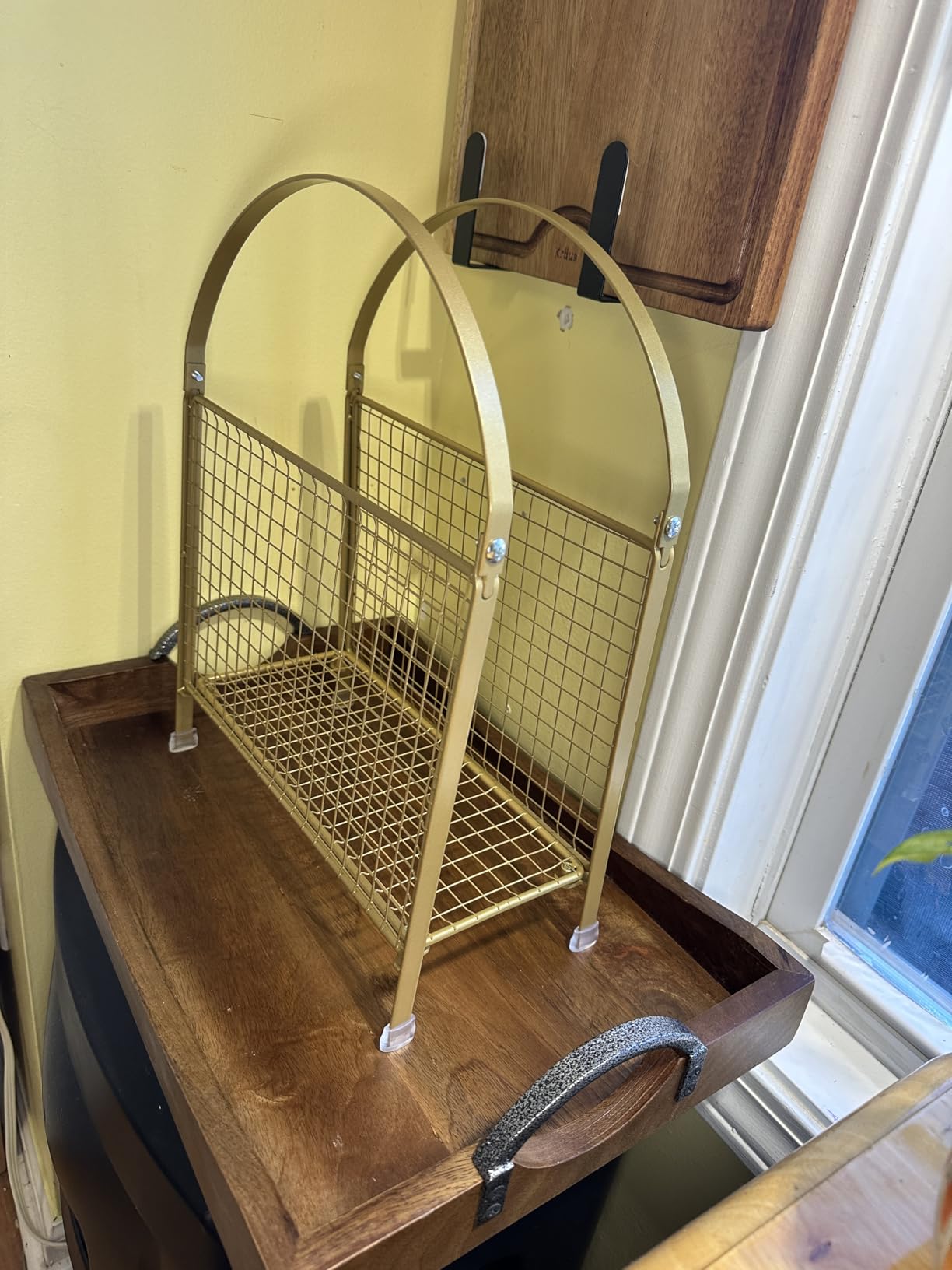 PUERSI Freestanding Magazine Holder, Metal Magazine Rack Floor Stand customer photo 1